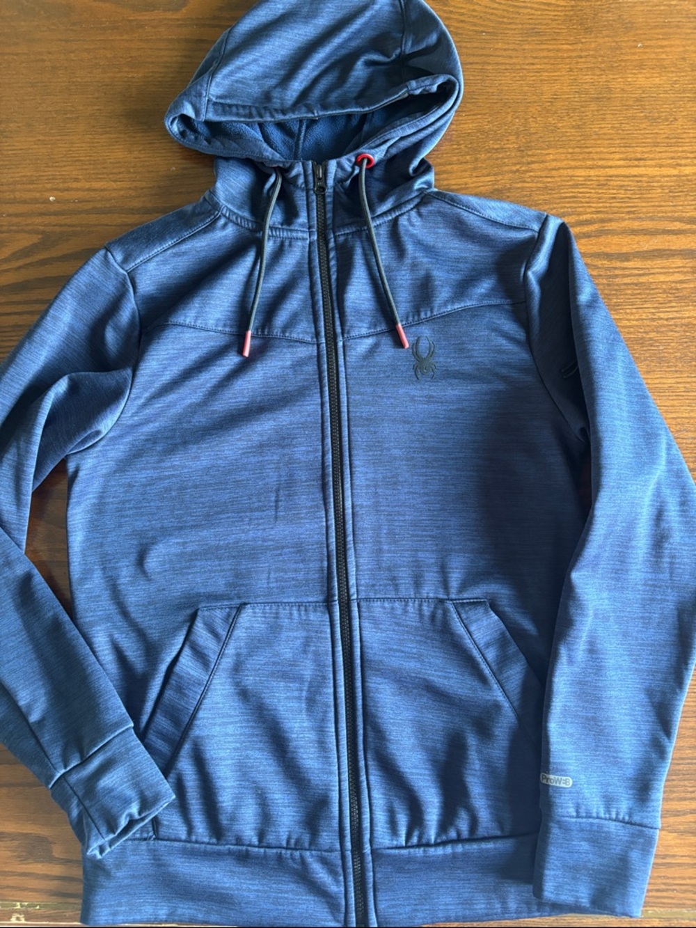 Spyder ProW-B  Blue/Black Hoodie/Jacket EUC unisex .